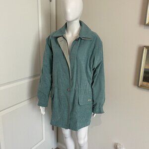 Vintage Retro Izzi Ladies/Women's Green Jacket / Coat Size SmallVintage